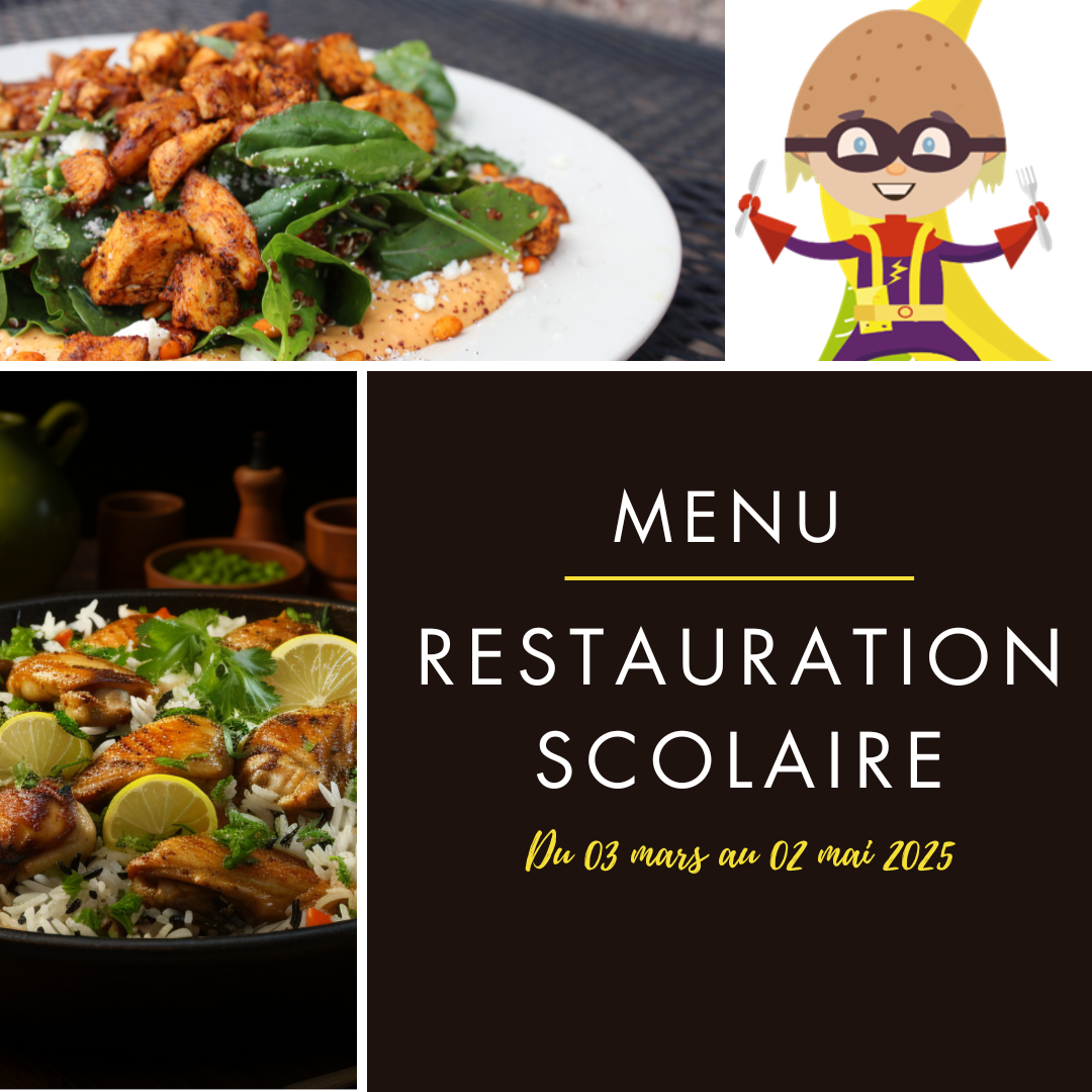 Menu du restaurant scolaire de la Charité-sur-Loire