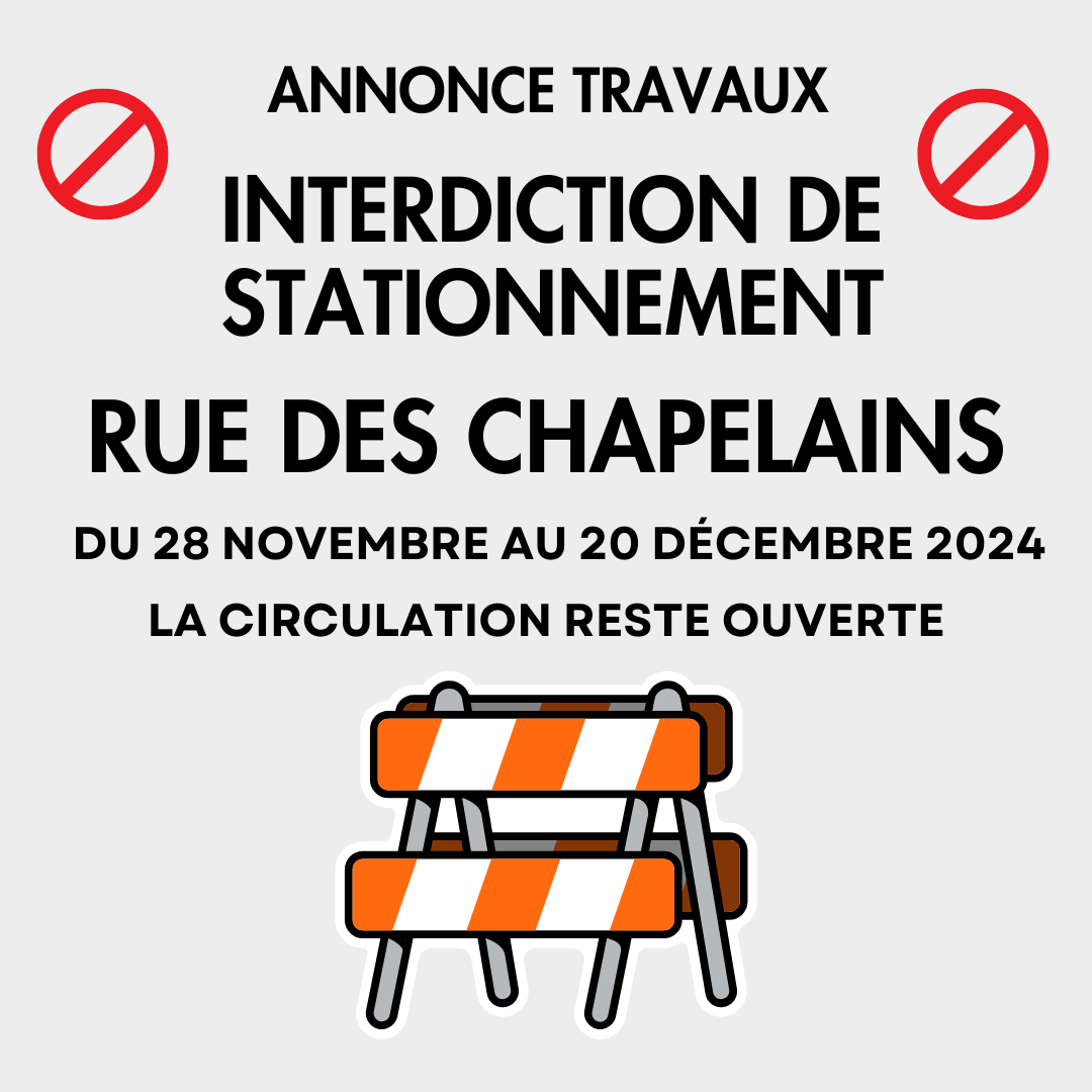 Travaux rue des Chapelains à La Charité-sur-Loire
