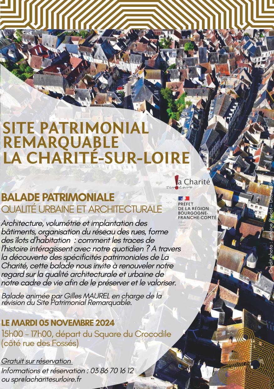 Balade urbaine site patrimonial remarquable à La Charité