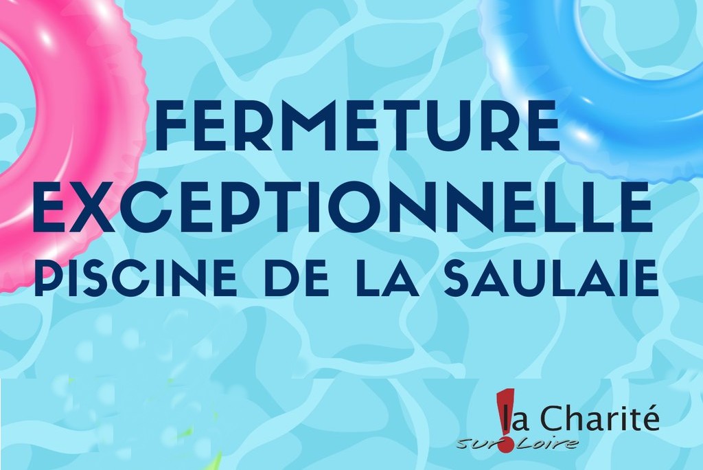 affiche fermeture piscine